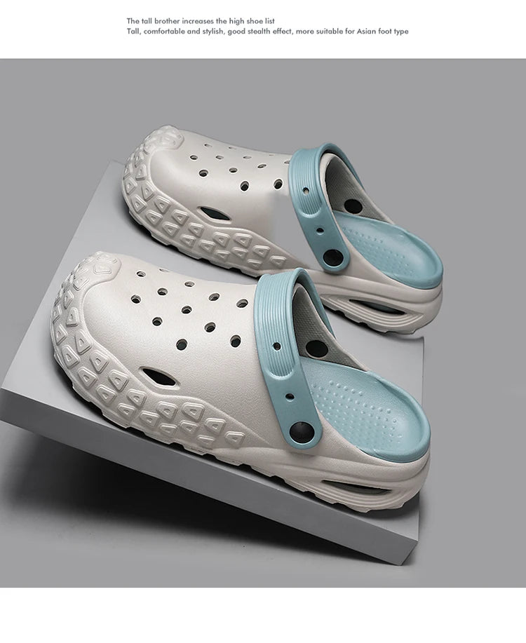 2024 Summer New Fashion Cave Garden Shoes Comfortable Soft Sole Outdoor Indoor Men's and Women's Beach Trend Slippers
