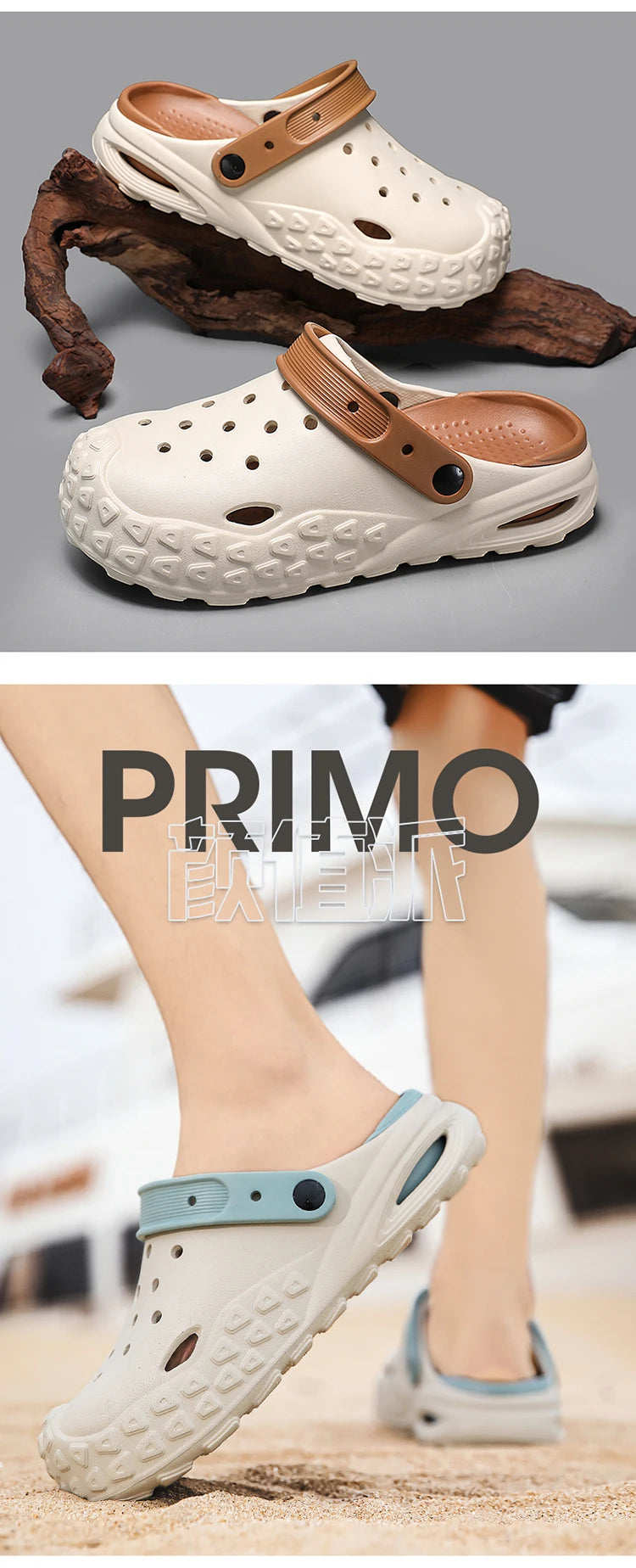 2024 Summer New Fashion Cave Garden Shoes Comfortable Soft Sole Outdoor Indoor Men's and Women's Beach Trend Slippers