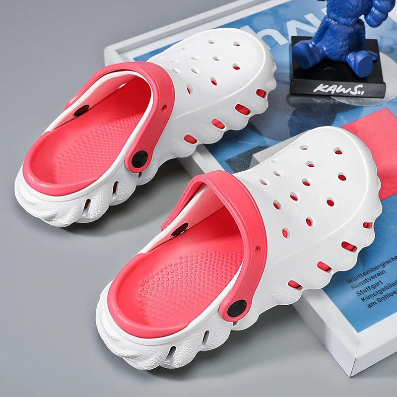 2024 Summer New Fashion Cave Garden Shoes Comfortable Soft Sole Outdoor Indoor Men's and Women's Beach Trend Slippers