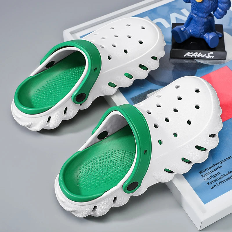 2024 Summer New Fashion Cave Garden Shoes Comfortable Soft Sole Outdoor Indoor Men's and Women's Beach Trend Slippers