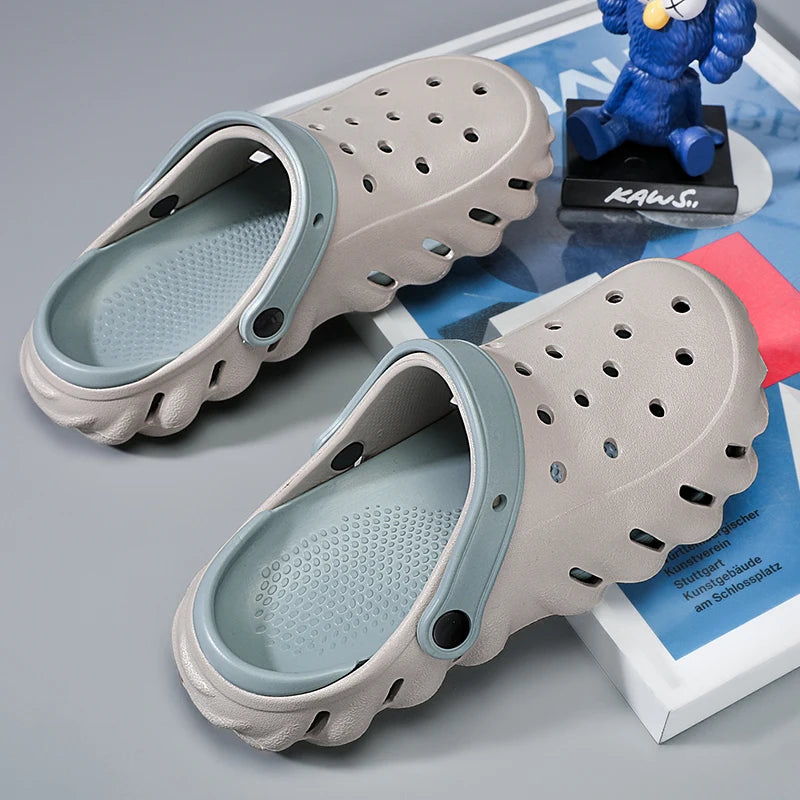 2024 Summer New Fashion Cave Garden Shoes Comfortable Soft Sole Outdoor Indoor Men's and Women's Beach Trend Slippers