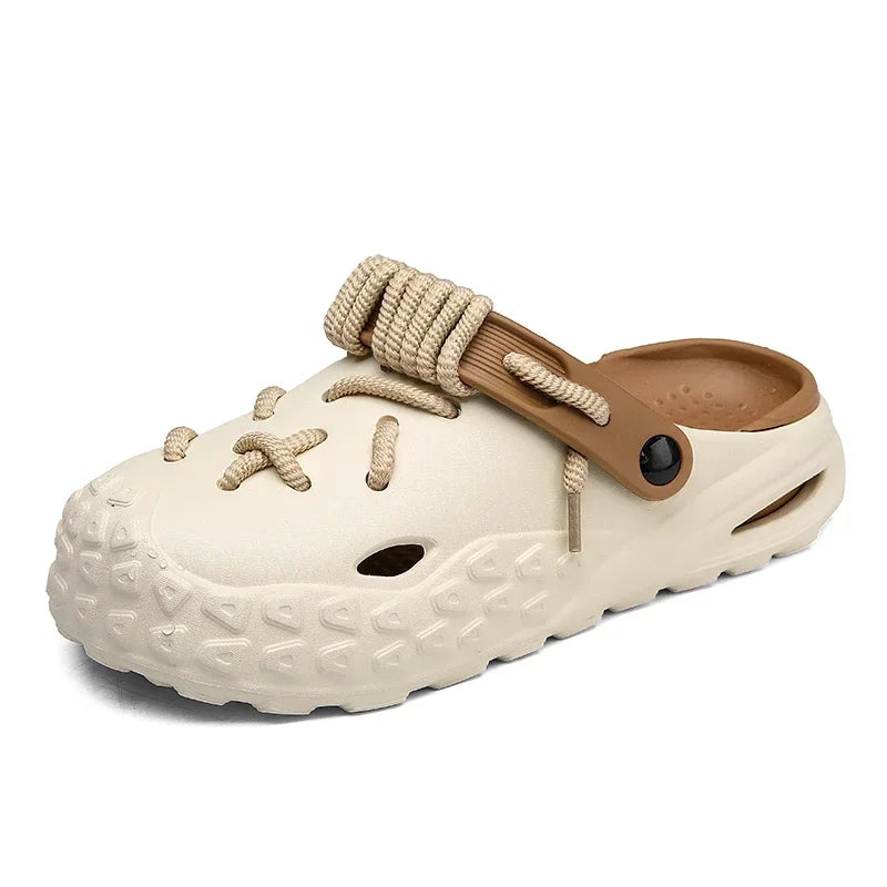 2024 Summer New Fashion Cave Garden Shoes Comfortable Soft Sole Outdoor Indoor Men's and Women's Beach Trend Slippers
