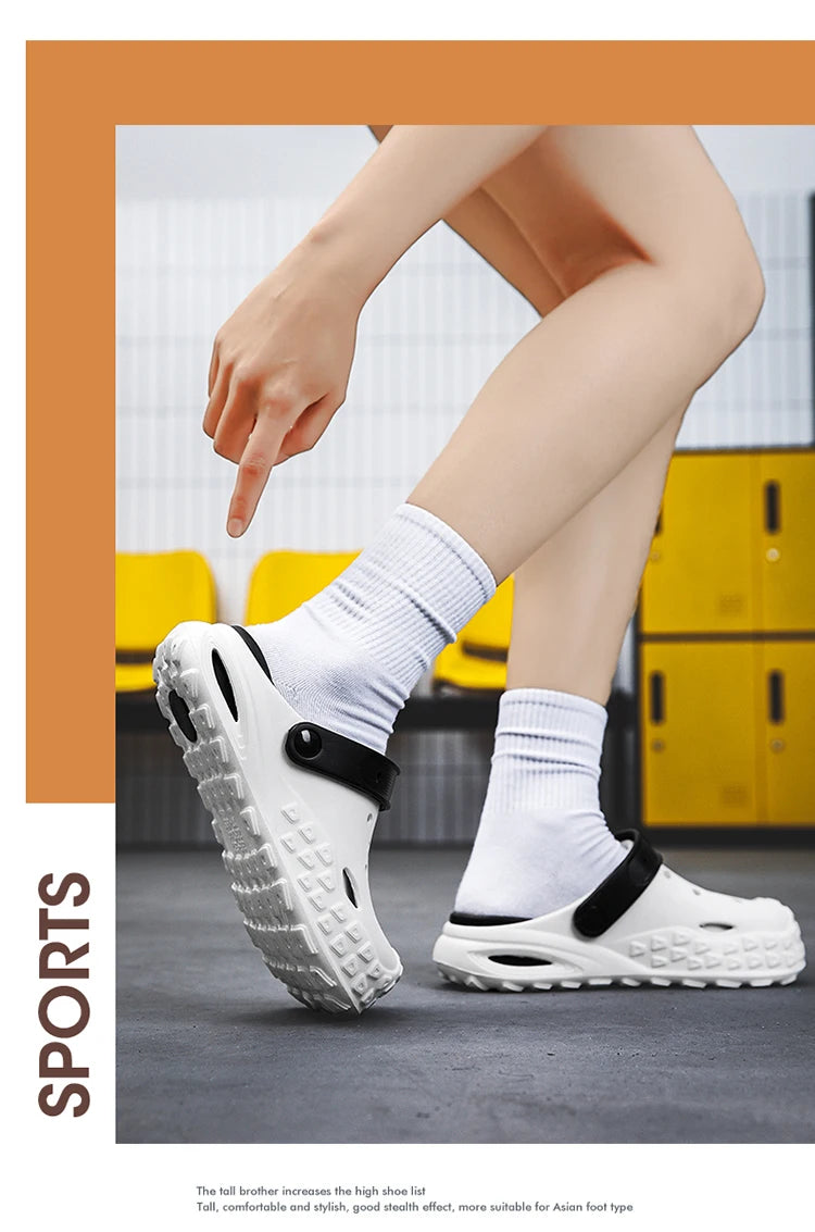 2024 Summer New Fashion Cave Garden Shoes Comfortable Soft Sole Outdoor Indoor Men's and Women's Beach Trend Slippers
