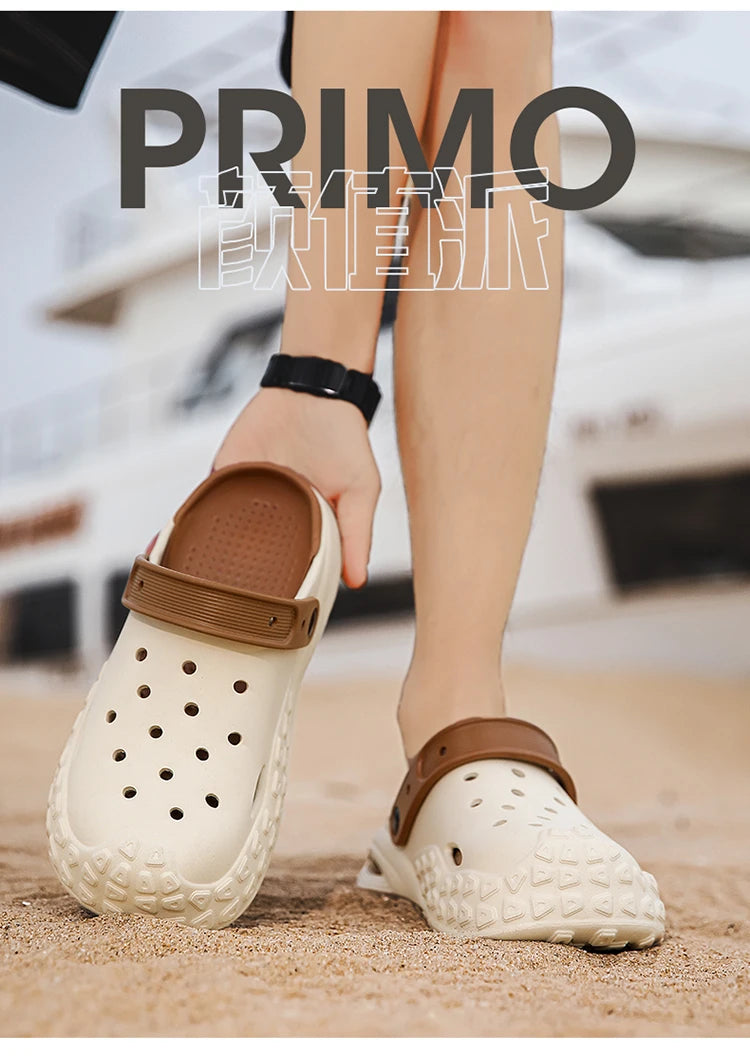 2024 Summer New Fashion Cave Garden Shoes Comfortable Soft Sole Outdoor Indoor Men's and Women's Beach Trend Slippers