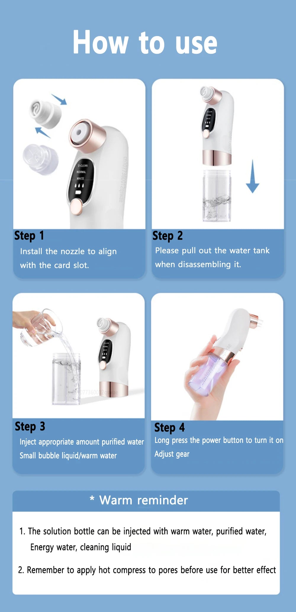 🌟 Succionador de Puntos Negros – Mini Pore Vacuum