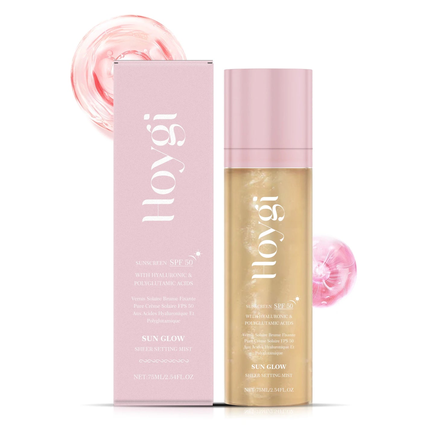 🌞 Setting Mist con SPF 50 – “Glass Skin en Spray”