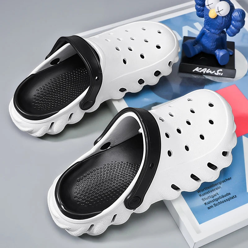2024 Summer New Fashion Cave Garden Shoes Comfortable Soft Sole Outdoor Indoor Men's and Women's Beach Trend Slippers