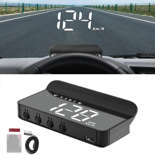 All-Purpose GPS Holometer Head Up Display Auto Windshield Speed Projector HUD Car Holographic Speedometer Car Electronic Devices