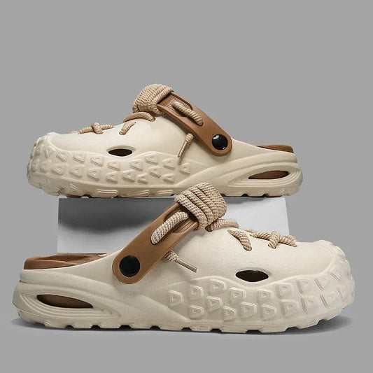 2024 Summer New Fashion Cave Garden Shoes Comfortable Soft Sole Outdoor Indoor Men's and Women's Beach Trend Slippers