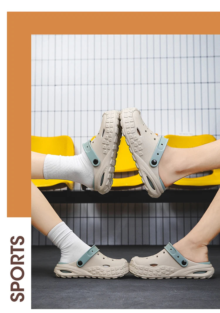 2024 Summer New Fashion Cave Garden Shoes Comfortable Soft Sole Outdoor Indoor Men's and Women's Beach Trend Slippers
