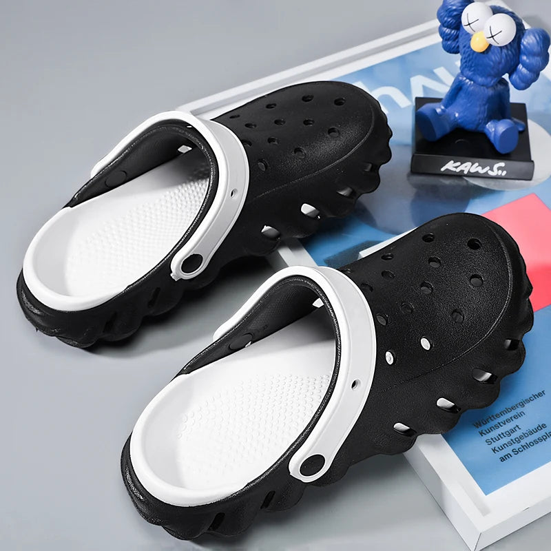 2024 Summer New Fashion Cave Garden Shoes Comfortable Soft Sole Outdoor Indoor Men's and Women's Beach Trend Slippers