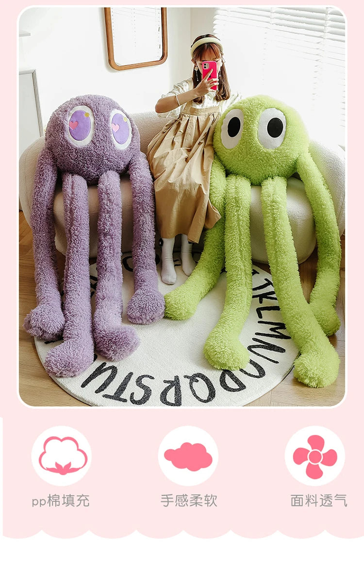 200cm Long-legged Octopus Doll Octopus Pillow Girl Sleeping Oversized Doll Doll Giant Plush Toy Expression Pack