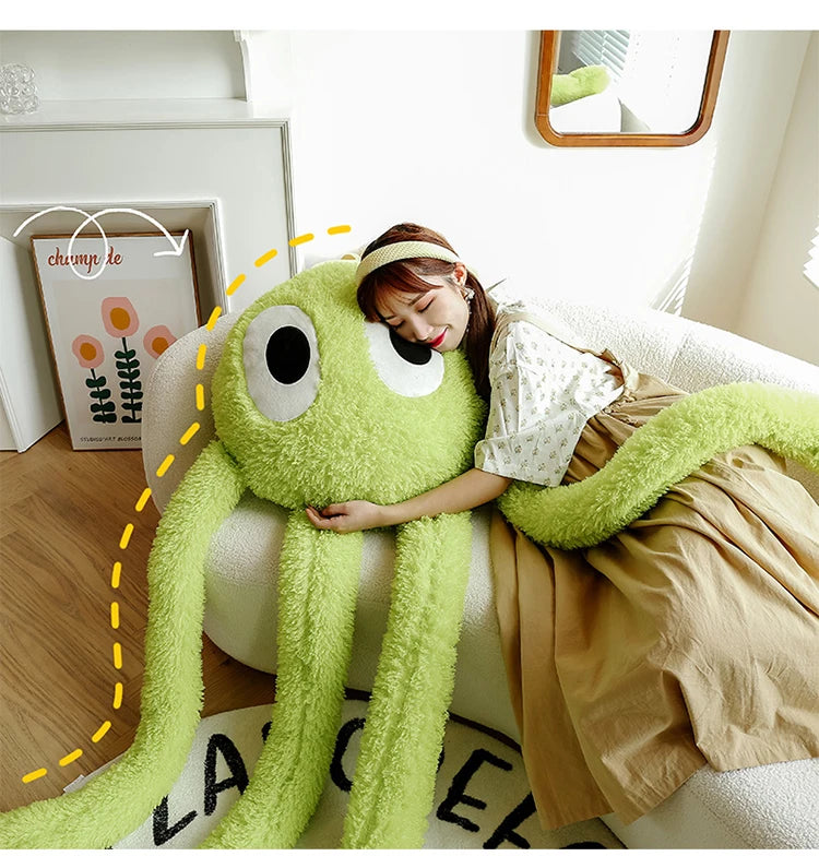 200cm Long-legged Octopus Doll Octopus Pillow Girl Sleeping Oversized Doll Doll Giant Plush Toy Expression Pack